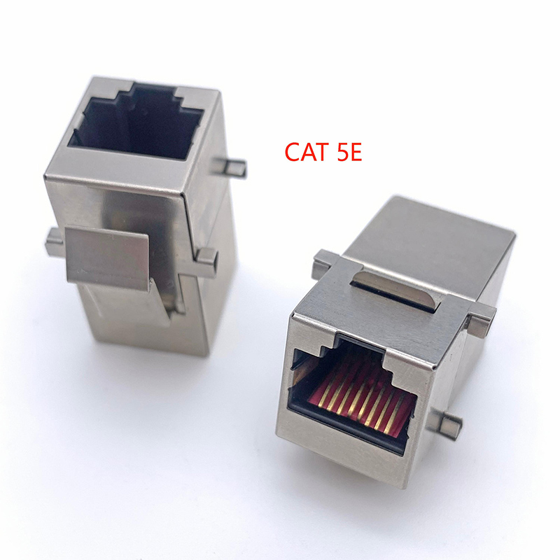 全屏蔽RJ45網(wǎng)絡轉(zhuǎn)接頭CAT5E